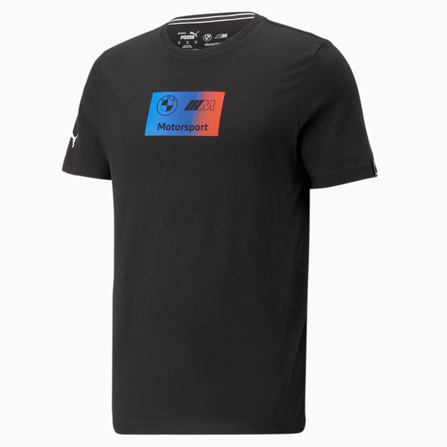 Tricou negru BMW Motorsport cu logo BMW M