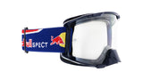 Red Bull Spect STRIVE motocross goggles blue with clear lens
