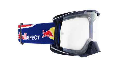 Ochelari de motocros Red Bull Spect STRIVE albaștri cu lentilă transparentă