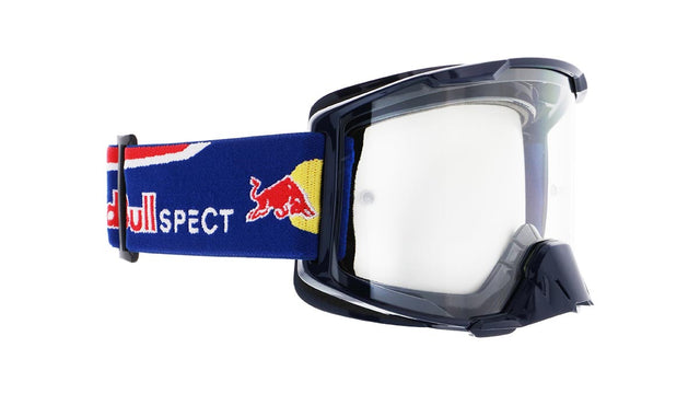Red Bull Spect STRIVE motocross goggles blue with clear lens