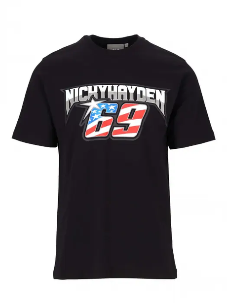 Tricou Nicky Hayden cu logo 69, negru