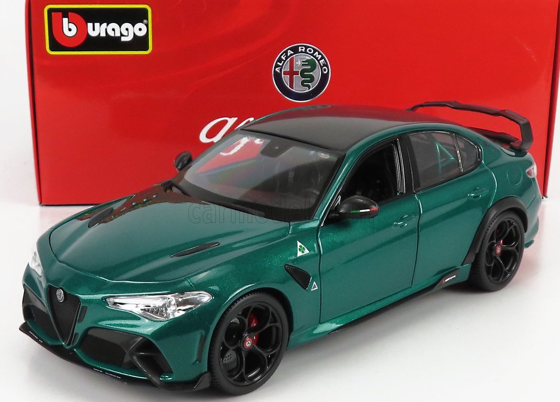 Machetă Bburago Alfa Romeo Giulia GTAm verde