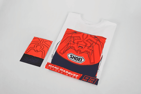 Tricou Marc Marquez Season Helmet alb