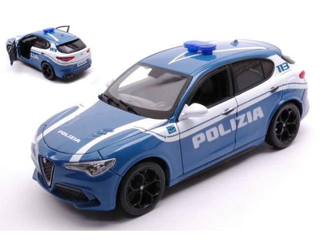 Machetă Bburago Alfa Romeo Stelvio Polizia 1:24