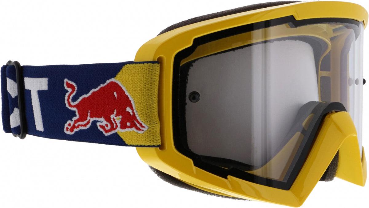 Red Bull Spect WHIP motocross goggles yellow with clear lens