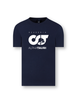 Tricou lifestyle pentru copii Scuderia Alpha Tauri F1 albastru