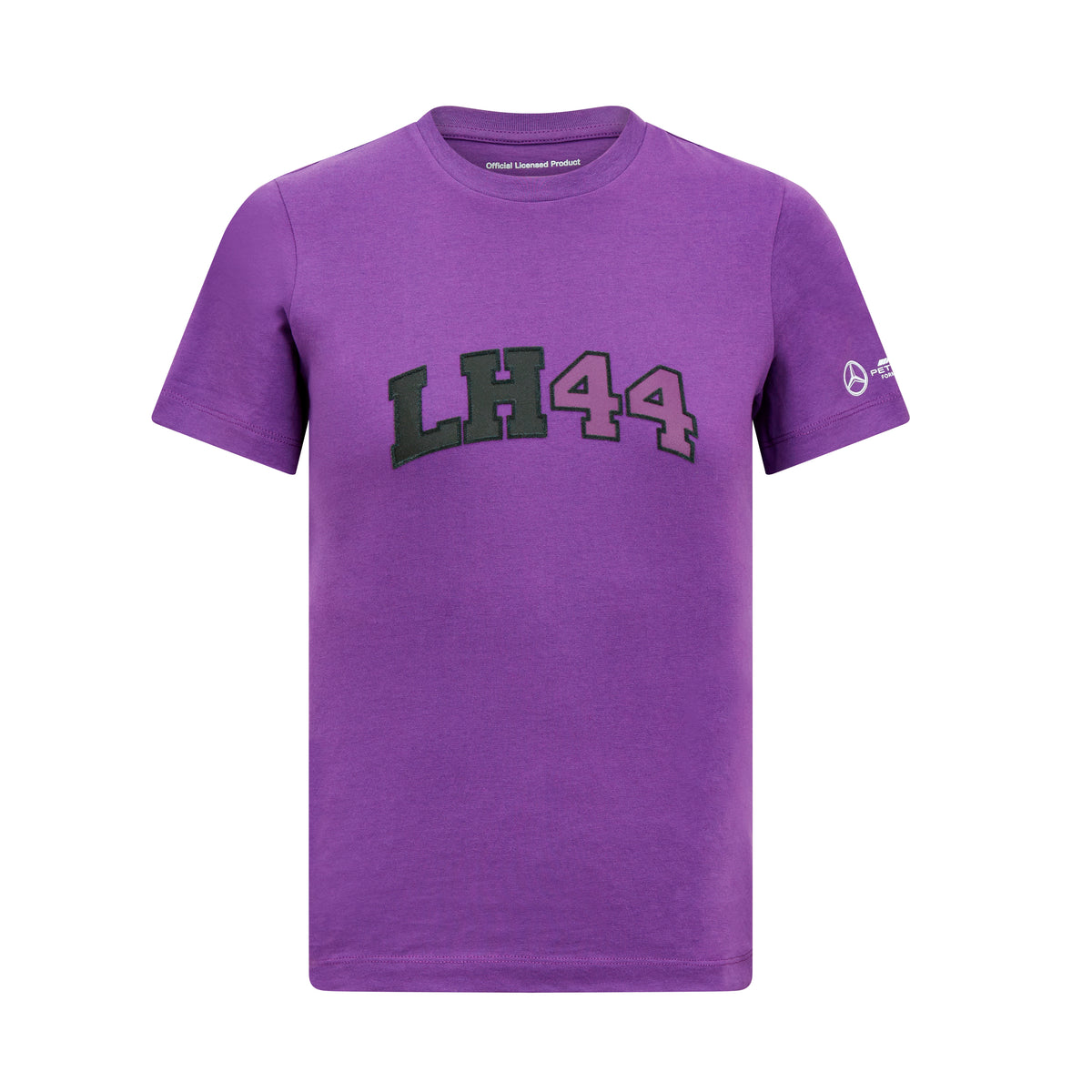 Tricou pentru copii Mercedes AMG Petronas F1 Lewis Hamilton violet – 164 CM