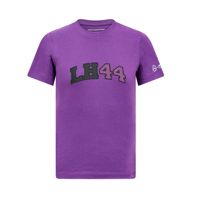 Tricou pentru copii Mercedes AMG Petronas F1 Lewis Hamilton violet – 164 CM