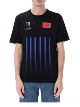 Tricou Fabio Quartararo Monster Energy Stripes negru