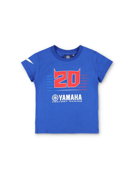 Tricou pentru copii Fabio Quartararo Yamaha MotoGP Logo albastru