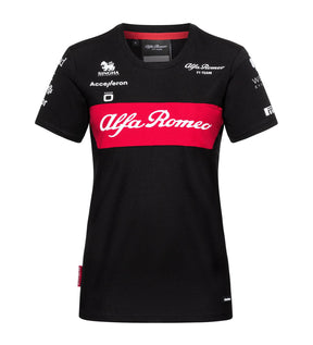 Tricou de echipă damă Alfa Romeo F1 Team negru