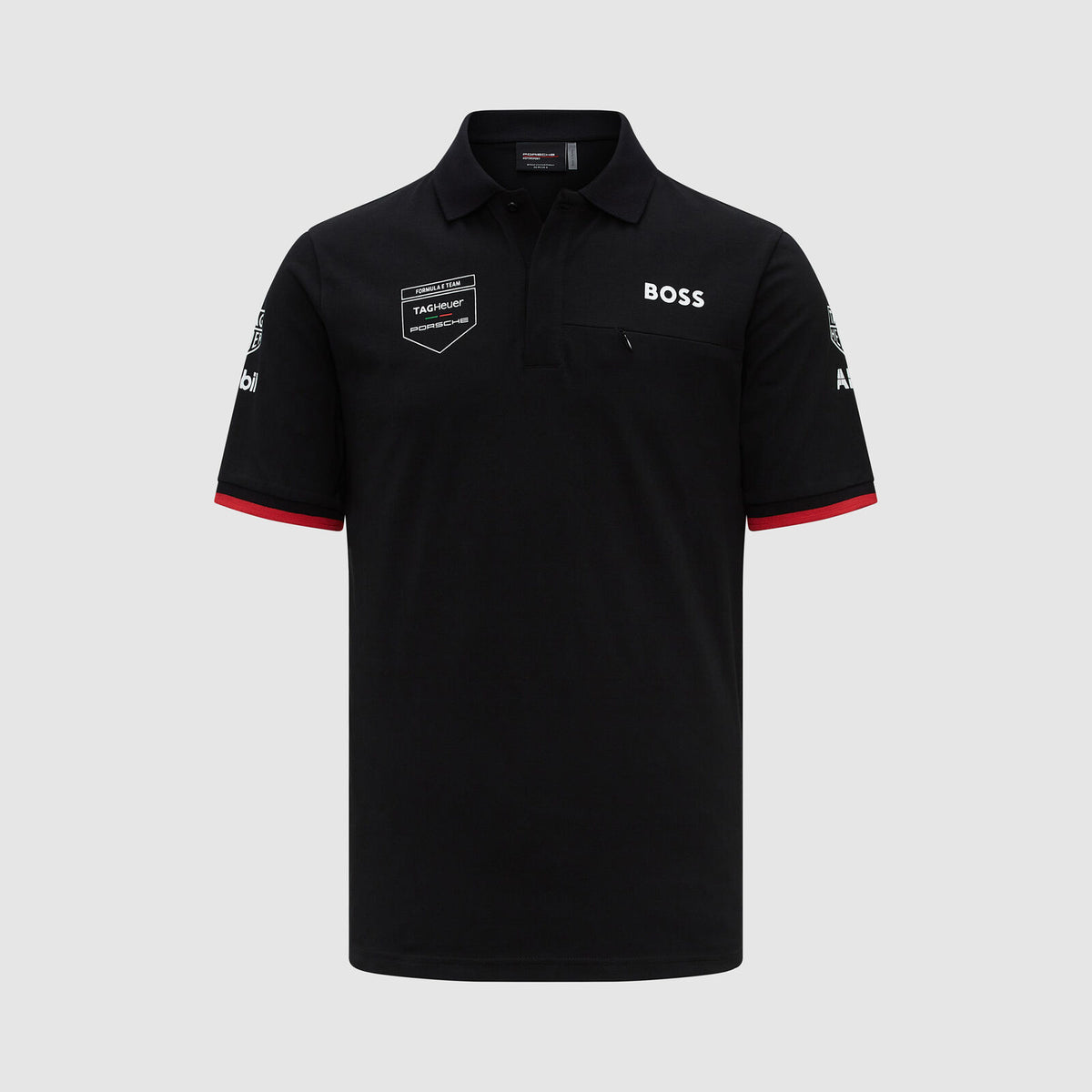 Tricou polo de echipă Porsche Motorsport Formula E negru