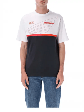 Tricou HRC Honda X Marc Marquez alb