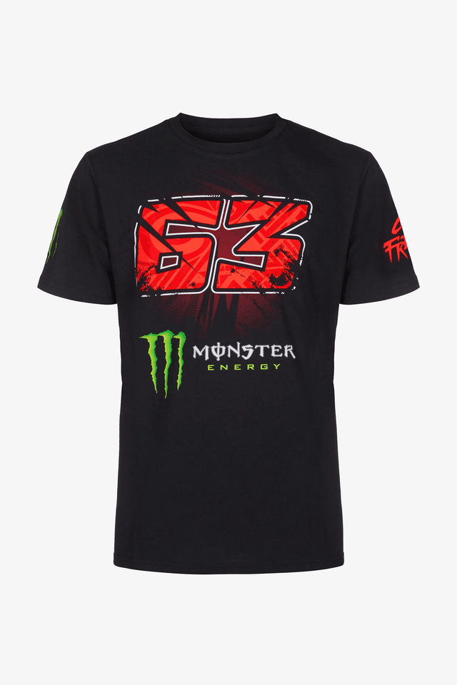 Tricou Francesco Bagnaia Monster Energy negru 63