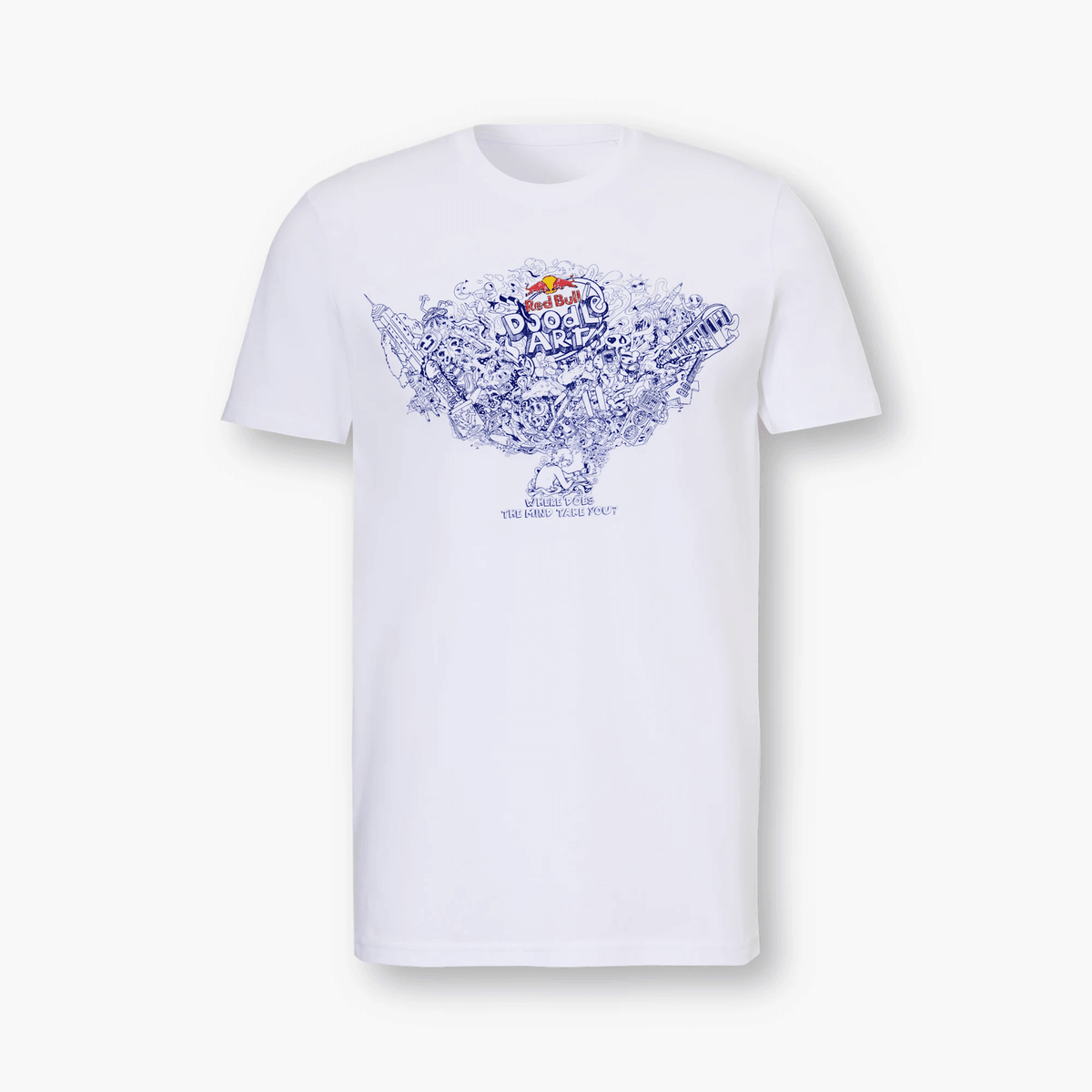 Tricou Red Bull Doodle Art alb