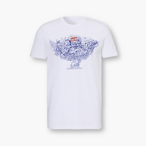 Tricou Red Bull Doodle Art alb