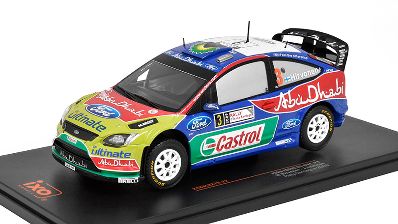 Model IXO Ford Focus RS WRC N.3 2009 Rally Sardinia M. Hirvonen