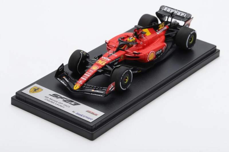 Machetă LookSmart Scuderia Ferrari SF23 Leclerc 4th Monza GP 2023
