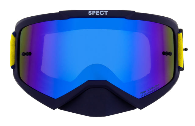Red Bull Spect EVAN motocross goggles navy with blue lens
