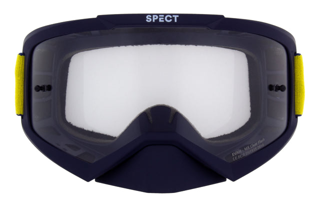 Ochelari de motocros Red Bull Spect EVAN albaștri cu lentile transparente