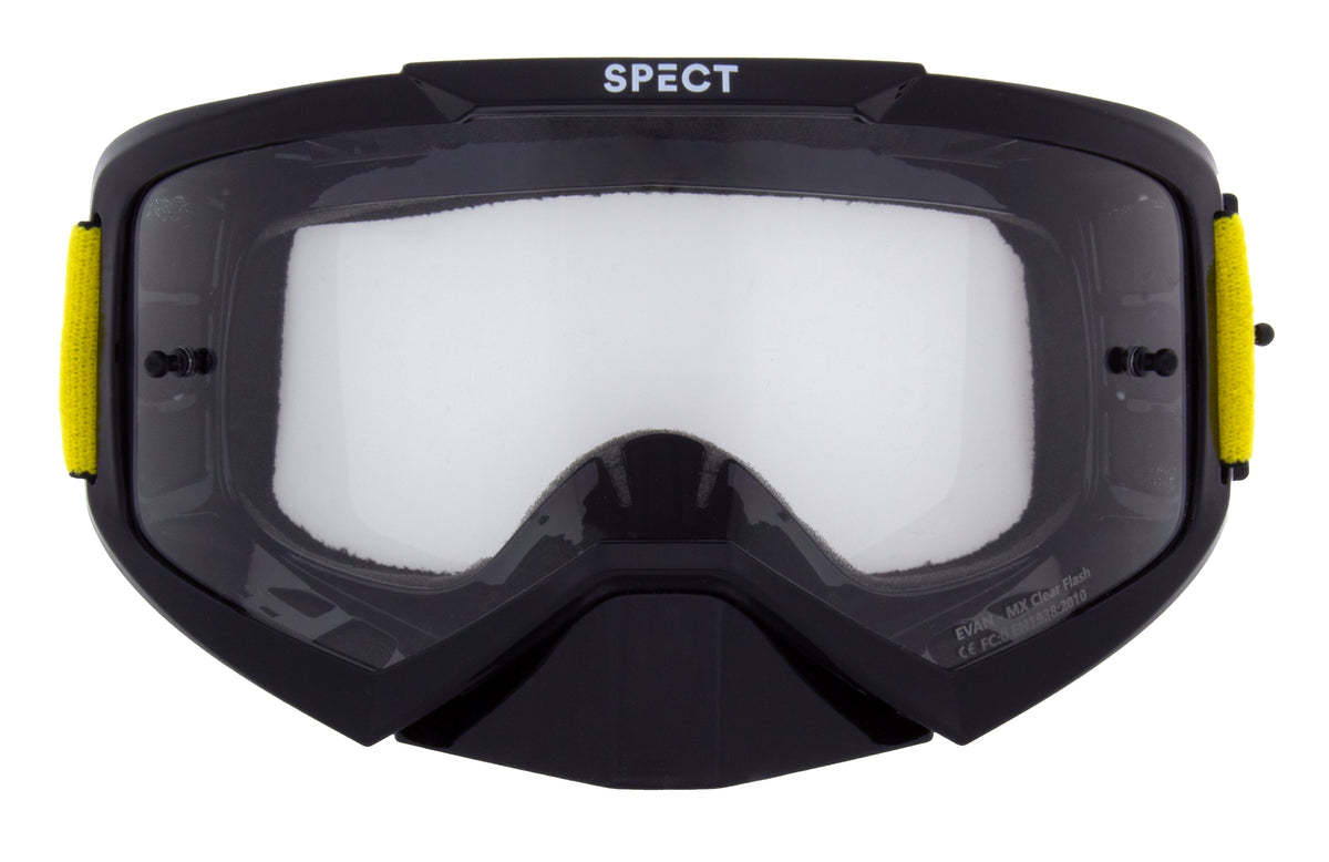 Ochelari de motocros Red Bull Spect EVAN negri cu lentile transparente