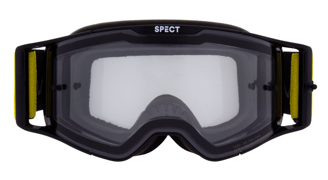 Ochelari de motocros Red Bull Spect TORP negri cu lentilă transparentă