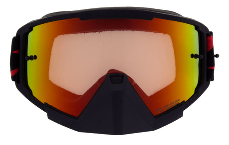 Ochelari de motocros Red Bull Spect WHIP negri cu lentilă roșu-galbenă