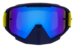 Ochelari de motocros Red Bull Spect WHIP albaștri cu lentilă albastră