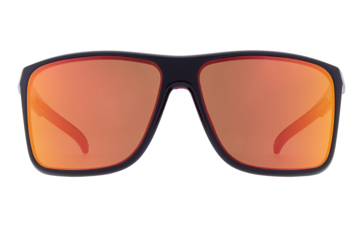 Ochelari de soare Red Bull Spect TAIN negri cu lentile portocalii