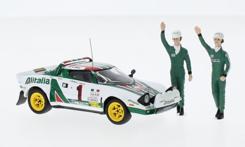 Lancia Stratos HF, No.1, Alitalia, Rallye WM, Rallye Monte Carlo, câștigător Rally Monte Carlo, serie cu figurine, S.Munari/S.Maiga, 1977