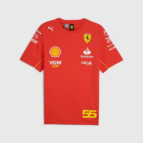 Tricou de echipă Carlos Sainz – Scuderia Ferrari F1 roșu