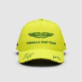 Șapcă de echipă Aston Martin F1 Team Fernando Alonso – lime