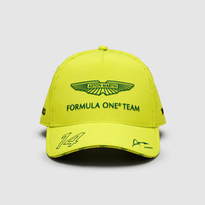 Șapcă de echipă Aston Martin F1 Team Fernando Alonso – lime