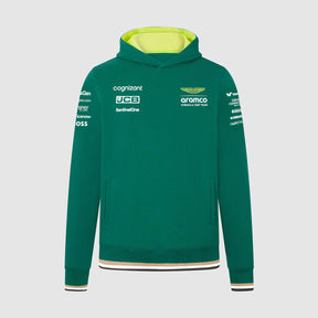 Hanorac de echipă cu glugă Aston Martin F1 Team verde