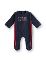 Oracle Red Bull Racing newborn pyjamas, navy blue