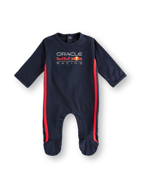 Oracle Red Bull Racing newborn pyjamas, navy blue