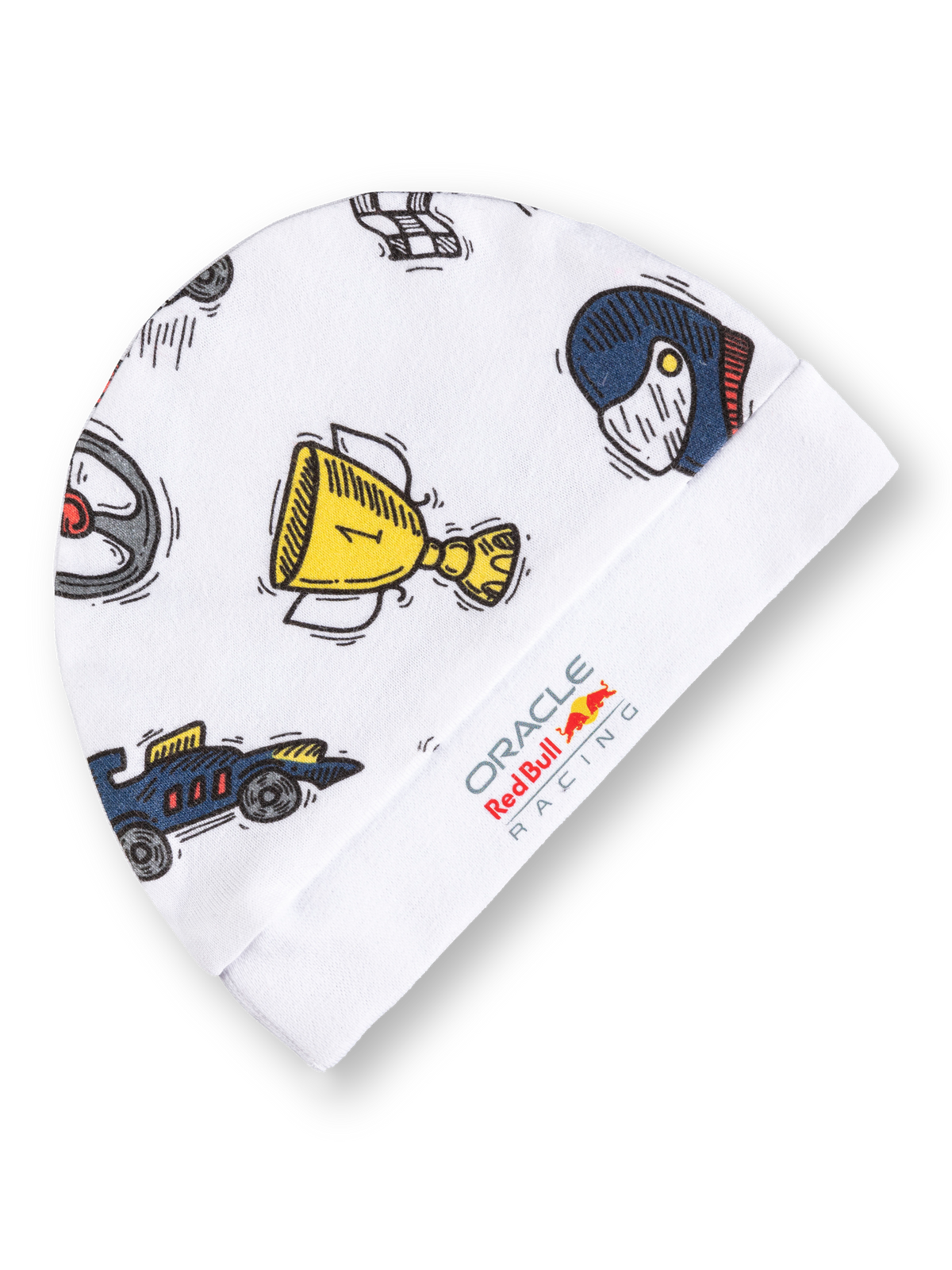 Oracle Red Bull Racing newborn baby hat with RBR motif
