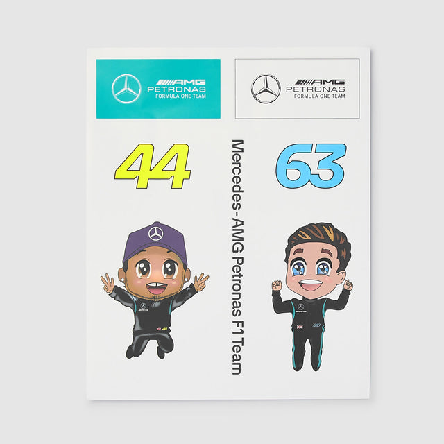 Mercedes AMG F1 team sticker set