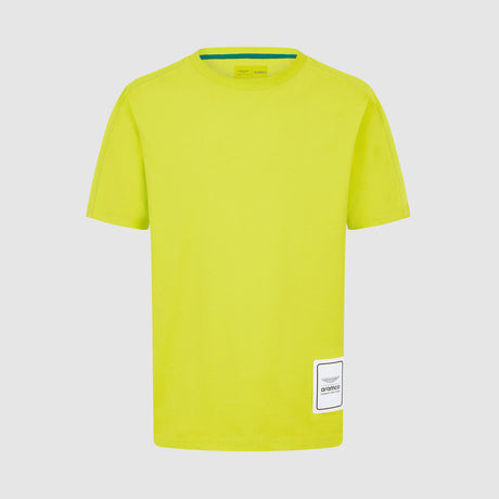 Aston Martin F1 Team LOGO casual T-shirt light yellow