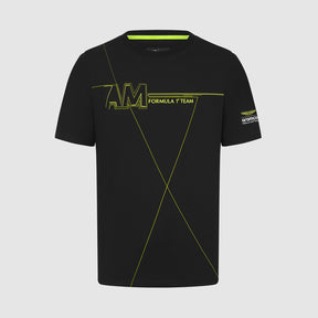 Tricou pentru fani Aston Martin F1 Team AMF1 negru
