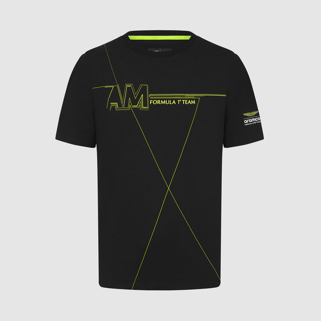 Tricou pentru fani Aston Martin F1 Team AMF1 negru