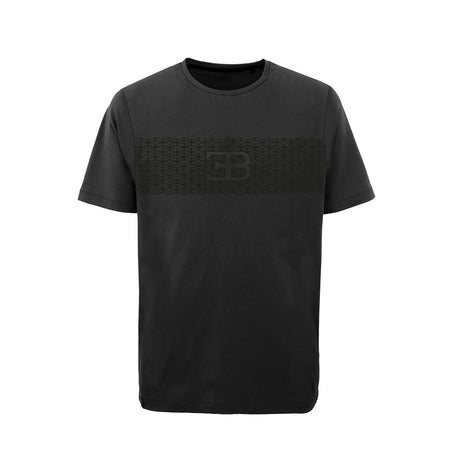 Tricou bărbătesc Bugatti negru cu logo