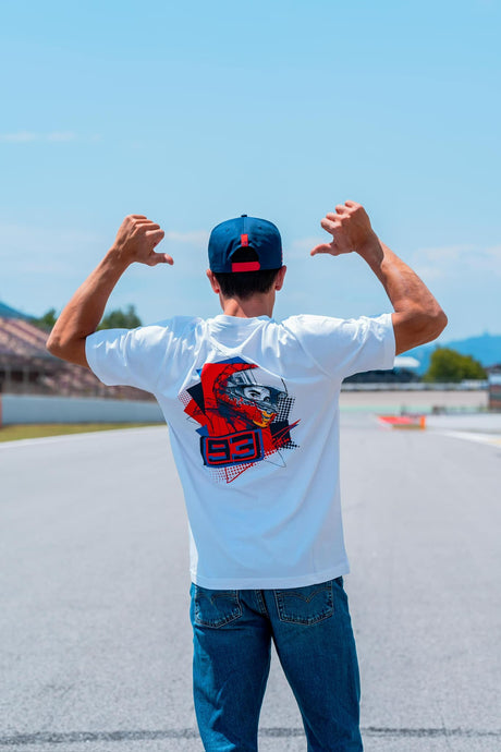 Marc Marquez 93 - tricou pentru fani Red Bull alb