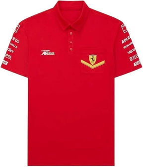 Ferrari Hypercar 499P team polo shirt Le Mans, red