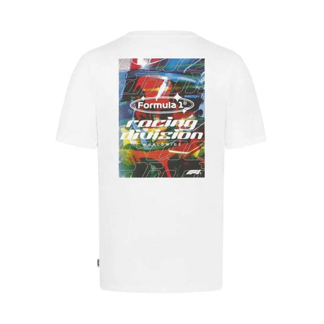 Tricou casual Formula 1 Racing Division alb