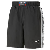 Pantaloni scurți sport bărbătești BMW negri cu logo