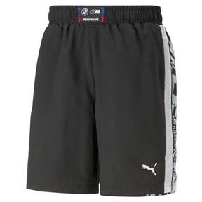Pantaloni scurți sport bărbătești BMW negri cu logo