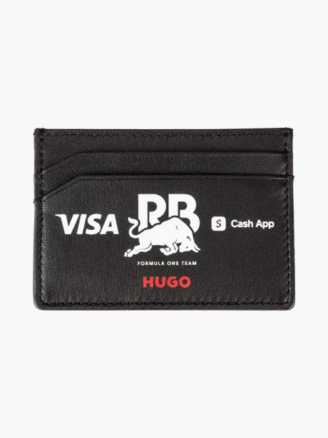 HUGO leather card holder – Visa Cash App RB black