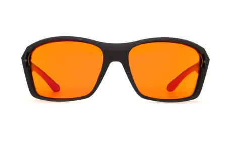 Ochelari de soare Red Bull Spect DRILL negri cu lentile portocalii