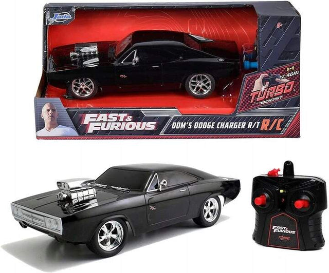 Machetă Fast & Furious Dodge Charger Dom's cu telecomandă